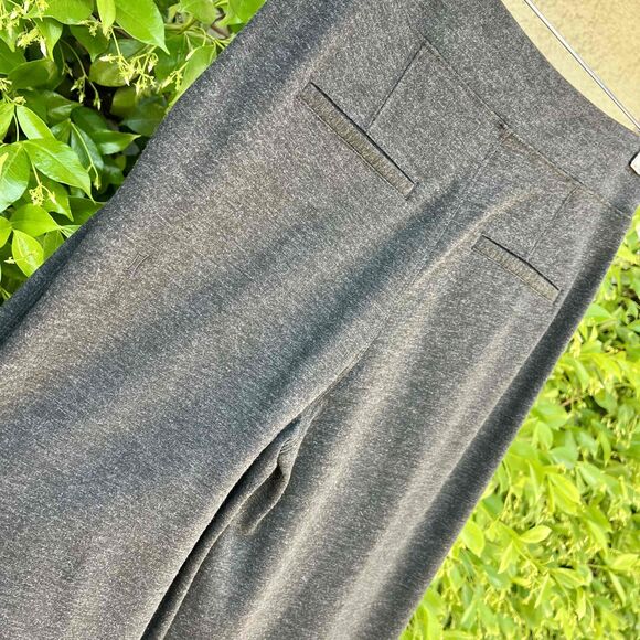 Kit And Ace Flare Trouser Pants Charcoal Grey High-Waisted Womens Size 4 S / M - Picture 6 of 8